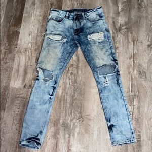 RUE 21 BLACK JEANS (lightly washed)